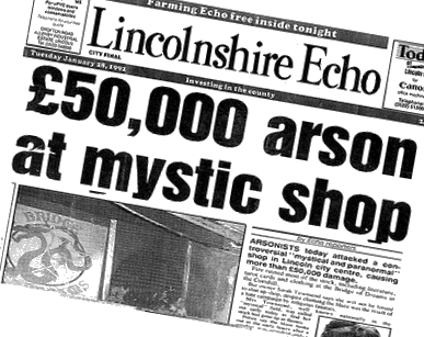 Lincolnshire Echo Front Page 28 January
                    1991