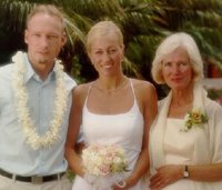 Anders Behring Breivik at his sister's wedding