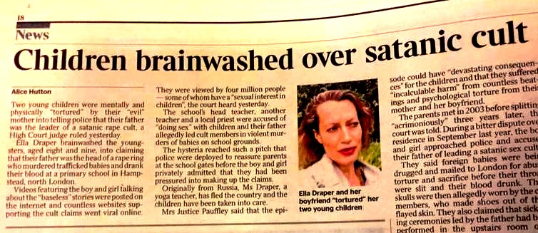 Hampstead SRA Case: Children Brainwashed into telling tales of SRA