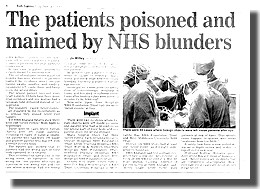 Patients Poisoned and Maimed by NHS Blunders Daily Express  Friday 13 December 2013