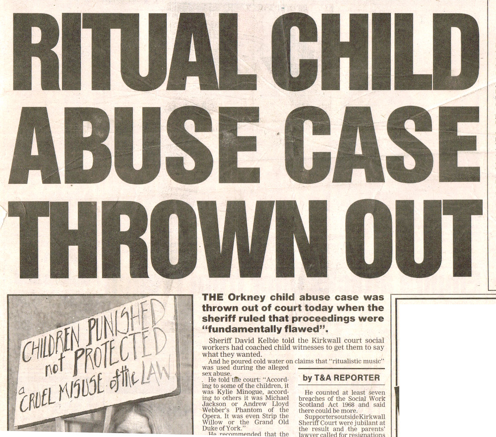 Orkney Ritual Child Abuse Case Thrown Out