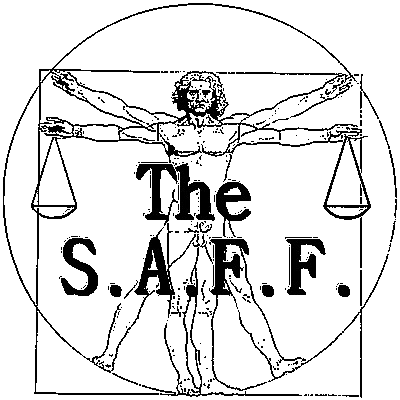 SAFF logo - Da Vinci's
                  Vitruvian Man